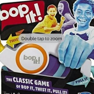 THE CLASSIC GAME OF BOP IT TWIST IT PULL IT! ELECTRONIC GAME AGES 8+ TESTED